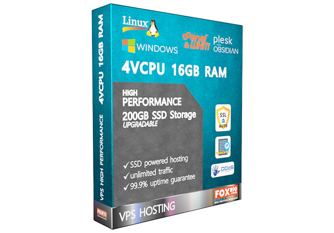 VPS 4vCPU 16GB RAM