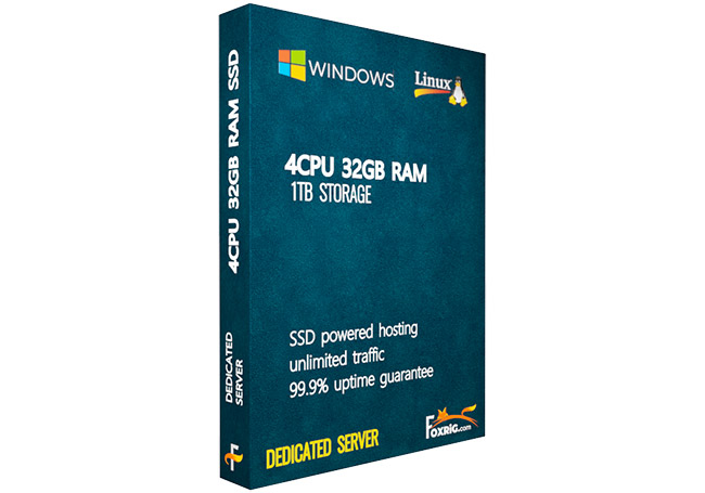 Dedicated Server(SSD) 4CPU 32GB RAM Linux